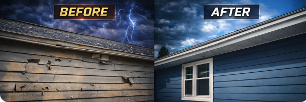 Roofing Before and After